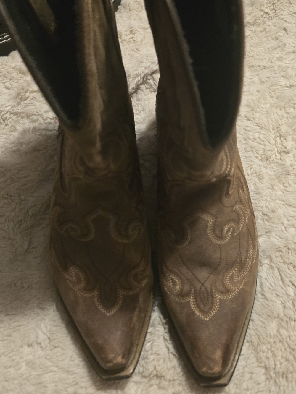 Brown Women's Western Pointed-Toe Boots